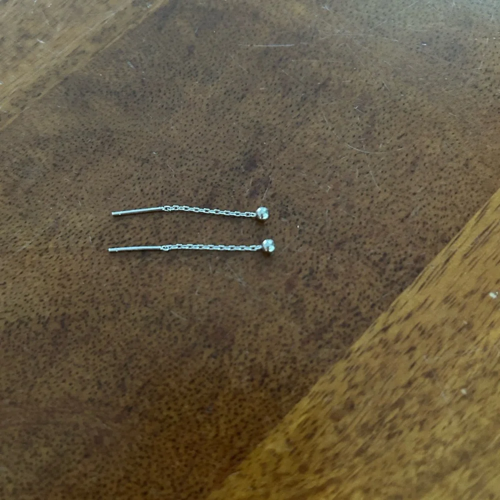 Delicate Silver Threader Earrings